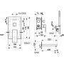 Bateria wannowo-prysznicowa podtynkowa czarna 513940181 KFA Armatura Logon Black zdj.2