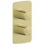 Bateria prysznicowa podtynkowa z termostatem złota 575900131 KFA Armatura Malaga zdj.1