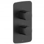 Bateria prysznicowa podtynkowa z termostatem czarna 575900181 KFA Armatura Malaga zdj.1