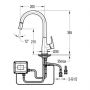 Bateria kuchenna stojąca chrom 672391500 KFA Armatura Tauri TouchMe zdj.2