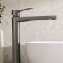 Bateria umywalkowa stojąca grafit 452271261 KFA Armatura Malaga zdj.11