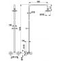 Zestaw prysznicowy z baterią ścienny z deszczownicą chrom 30671100 KFA Armatura Standard zdj.2