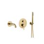 Zestaw wannowo-prysznicowy podtynkowy złoty 503940139 KFA Armatura Moza Brushed Light Gold zdj.1