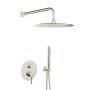 Zestaw prysznicowy podtynkowy z deszczownicą 503950121 KFA Armatura Moza Brushed Nickel zdj.1