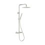 Zestaw prysznicowy ścienny termostatyczny z deszczownicą 573692021 KFA Armatura Moza Brushed Nickel zdj.1