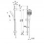 Zestaw prysznicowy ścienny chrom 84135200 KFA Armatura Malaga zdj.2