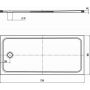 Brodzik prostokątny 170x80 cm biały 375347980001 Kaldewei Cayonoplan zdj.2