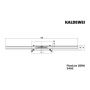 Odpływ liniowy 150 cm czarny 940200010676 Kaldewei FlowLine zdj.2