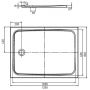 Brodzik prostokątny 120x80 cm 362200010001 Kaldewei Cayonoplan zdj.2