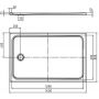 Brodzik prostokątny 140x80 cm 362600010001 Kaldewei Cayonoplan zdj.2