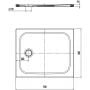 Brodzik prostokątny 90x80 cm biały 375047980001 Kaldewei Cayonoplan zdj.2