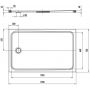 Brodzik prostokątny 170x75 cm biały 370247980001 Kaldewei Cayonoplan zdj.2