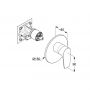 Bateria prysznicowa podtynkowa chrom 347550575 Kludi Pure&Solid zdj.2