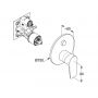 Bateria wannowo-prysznicowa podtynkowa chrom 347590575 Kludi Pure&Solid zdj.2