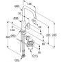 Bateria umywalkowa stojąca chrom 370230565 Kludi Pure&Easy zdj.2