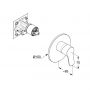 Bateria prysznicowa podtynkowa chrom 377550565 Kludi Pure&Easy zdj.2