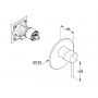 Bateria prysznicowa podtynkowa chrom 387550576 Kludi Bozz zdj.2