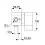 Element podtynkowy baterii 38828 Kludi zdj.2