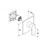 Bateria prysznicowa podtynkowa chrom 407550575 Kludi Pure&Style zdj.2