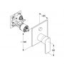 Bateria wannowo-prysznicowa podtynkowa czarna 407593975 Kludi Pure&Style zdj.2