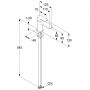 Bateria umywalkowa stojąca chrom 422900575 Kludi Renon zdj.2