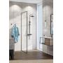 Kludi Dual Shower System 680823900 zestaw prysznicowy ścienny termostatyczny z deszczownicą czarny zdj.3