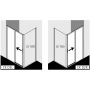 Drzwi prysznicowe 110 cm rozsuwane CKD2R11020VPK Kermi Cada XS CKD2 zdj.3