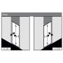 Drzwi prysznicowe składane LI2SL08020VPK Kermi Liga LI 2S zdj.3