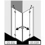 Kabina prysznicowa część prawa 75x75 cm kwadratowa OSESR07520VPK Kermi Osia OSES zdj.2