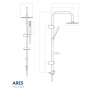 Kuchinox Ares PG370KX zestaw prysznicowy zdj.2