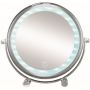 Lusterko kosmetyczne 15x15 cm okrągłe z oświetleniem chrom 5886124886 Kleine Wolke LED Mirror zdj.1