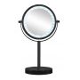 Lusterko kosmetyczne 17.5x29.5 cm okrągłe z oświetleniem czarny 5887926886 Kleine Wolke LED Mirror zdj.3