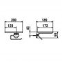 Uchwyt na papier toaletowy stal-czarny HF506791506060 Laufen Ada zdj.2