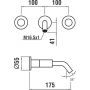 Bateria umywalkowa podtynkowa złota H3123360831201 Laufen Kartell zdj.2
