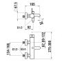 Laufen Kartell H3213370821411 bateria wannowo-prysznicowa ścienna zdj.2