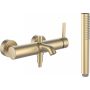 Laufen Kartell H3213370831411 bateria wannowo-prysznicowa ścienna złota zdj.1