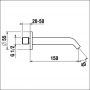 Wylewka do baterii wannowej chrom HF506671100000 Laufen Meda zdj.2