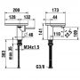 Bateria umywalkowa stojąca czarna HF506702516060 Laufen Ada zdj.2