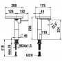 Bateria umywalkowa stojąca czarna HF506714516060 Laufen Ada zdj.2