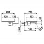 Bateria umywalkowa podtynkowa czarna-stal HF506726506060 Laufen Ada zdj.2