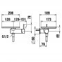 Bateria prysznicowa podtynkowa z termostatem czarna HF506755506060 Laufen Ada zdj.2
