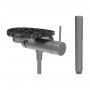 Bateria wannowo-prysznicowa ścienna z termostatem czarna HF506765506060 Laufen Ada zdj.1