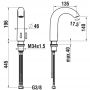 Laufen Curvetronic HF707153423000 bateria umywalkowa stojąca elektroniczna stal zdj.2