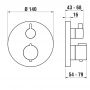 Laufen City Therm HF905474462000 bateria prysznicowa podtynkowa podtynkowa złoty zdj.2