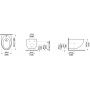 Bidet wiszący czarny H8309717163041 Laufen Il Bagno Alessi zdj.2