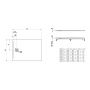 Brodzik prostokątny 120x90 cm beton H2109580790001 Laufen Pro zdj.2