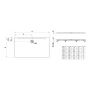 Brodzik prostokątny 140x90 cm beton H2109590790001 Laufen Pro zdj.2