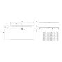 Brodzik prostokątny 160x90 cm beton H2119500790001 Laufen Pro zdj.2