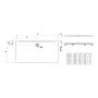 Brodzik prostokątny 180x90 cm czarny H2119510800001 Laufen Pro zdj.2