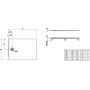 Brodzik prostokątny 120x100 cm grafitowy H2119530780001 Laufen Pro zdj.2